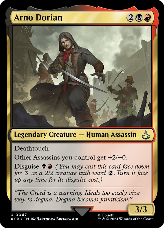 Arno Dorian (ACR-047) - Assassin's Creed Foil - Premium MTG Single from Wizards of the Coast - Just $0.25! Shop now at Game Crave Tournament Store