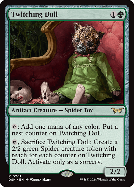 Twitching Doll (DSK-201) - Duskmourn: House of Horror - Premium MTG Single from Wizards of the Coast - Just $0.40! Shop now at Game Crave Tournament Store