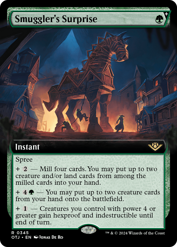 Smuggler's Surprise (OTJ-345) - Outlaws of Thunder Junction: (Extended Art) Foil - Premium MTG Single from Wizards of the Coast - Just $8.90! Shop now at Game Crave Tournament Store
