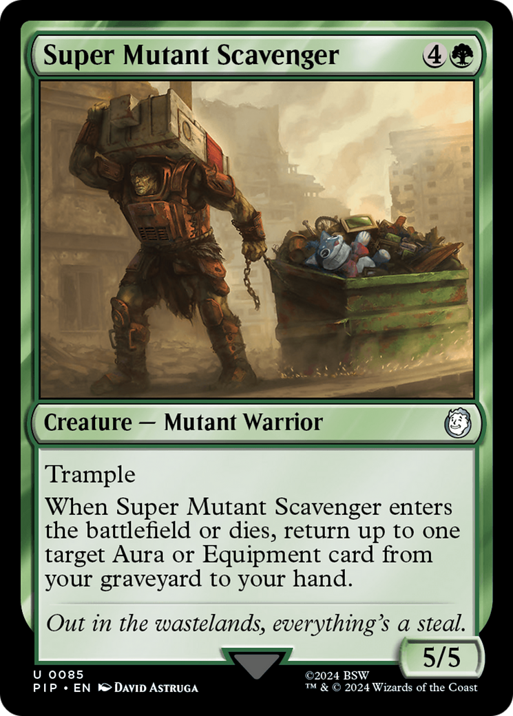 Super Mutant Scavenger (PIP-085) - Fallout Foil - Premium MTG Single from Wizards of the Coast - Just $0.30! Shop now at Game Crave Tournament Store