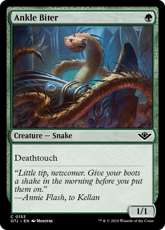 Ankle Biter (OTJ-153) - Outlaws of Thunder Junction - Premium MTG Single from Wizards of the Coast - Just $0.25! Shop now at Game Crave Tournament Store