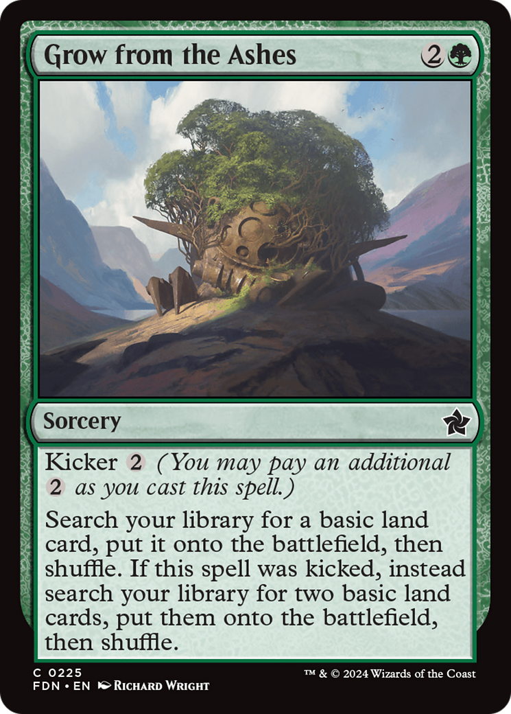 Grow from the Ashes (FDN-225) - Foundations - Premium MTG Single from Wizards of the Coast - Just $0.25! Shop now at Game Crave Tournament Store