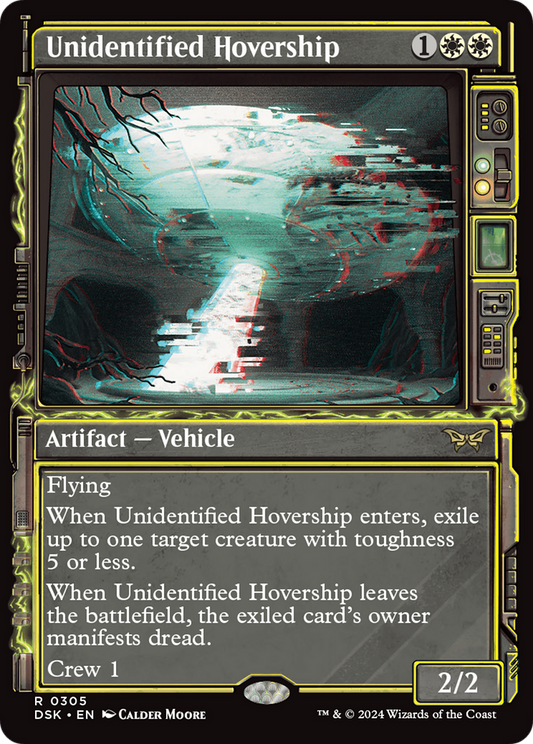 Unidentified Hovership (DSK-305) - Duskmourn: House of Horror: (Showcase) - Premium MTG Single from Wizards of the Coast - Just $0.26! Shop now at Game Crave Tournament Store