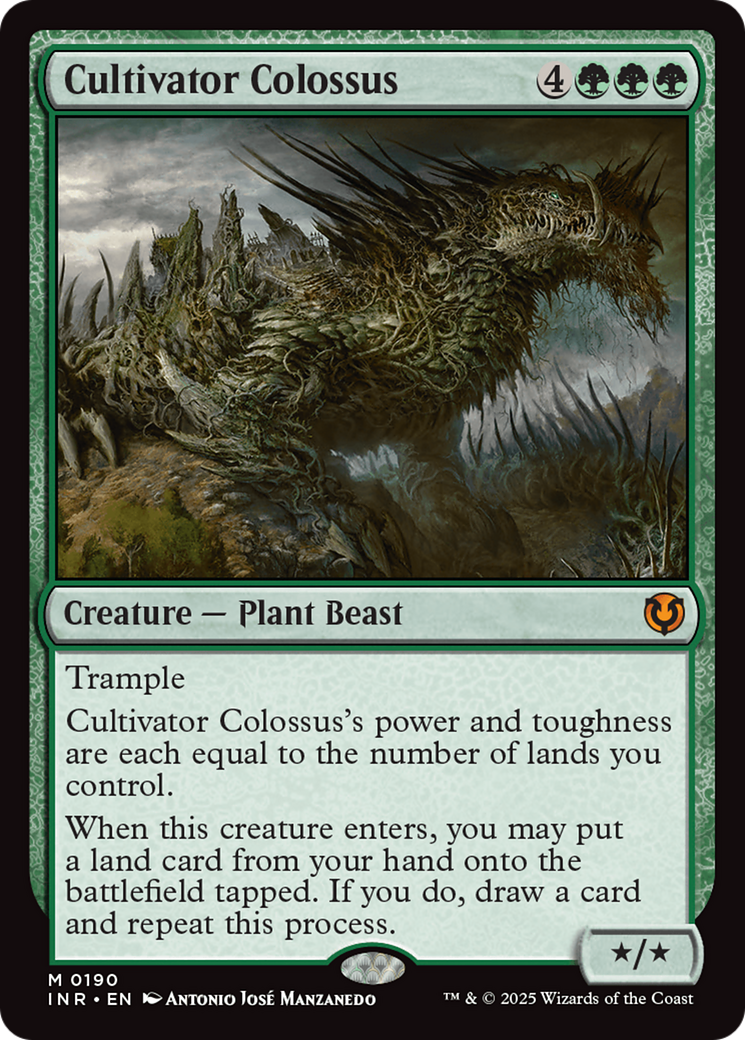 Cultivator Colossus (-190) - Innistrad Remastered - Premium MTG Single from Wizards of the Coast - Just $4! Shop now at Game Crave Tournament Store