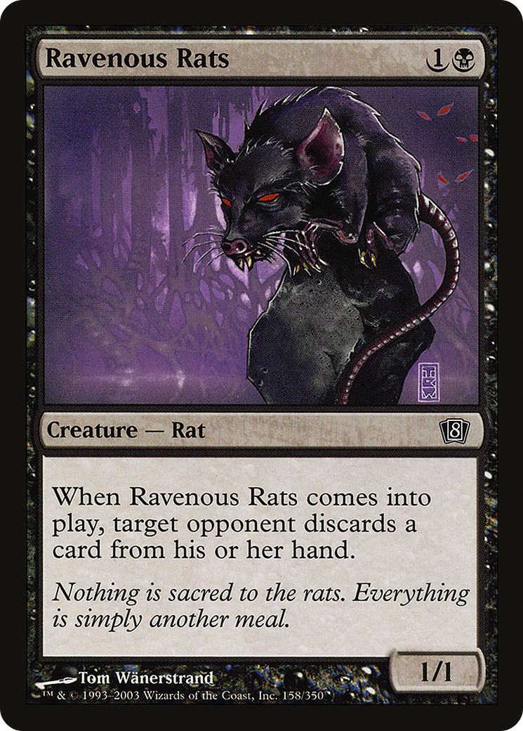 Ravenous Rats (8ED-158★) - 8th Edition