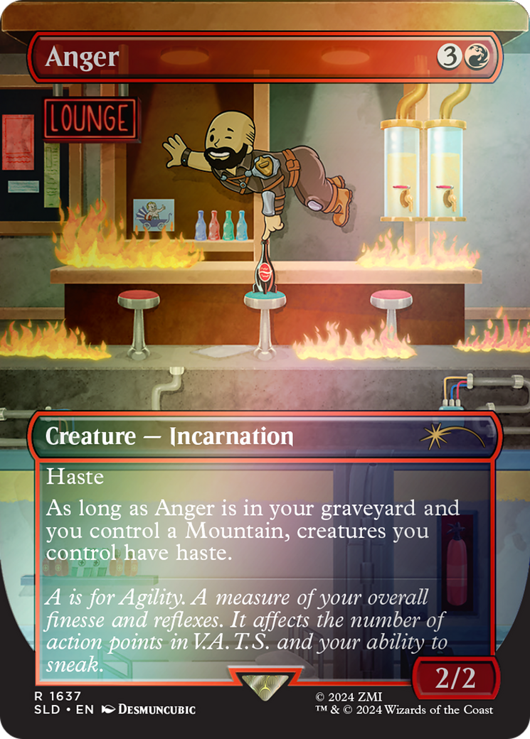 Anger (SLD-1637★) - Secret Lair Drop (Borderless) Foil - Premium MTG Single from Wizards of the Coast - Just $3.61! Shop now at Game Crave Tournament Store