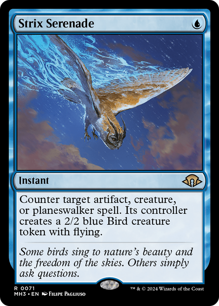 Strix Serenade (MH3-071) - Modern Horizons 3 - Premium MTG Single from Wizards of the Coast - Just $1.02! Shop now at Game Crave Tournament Store