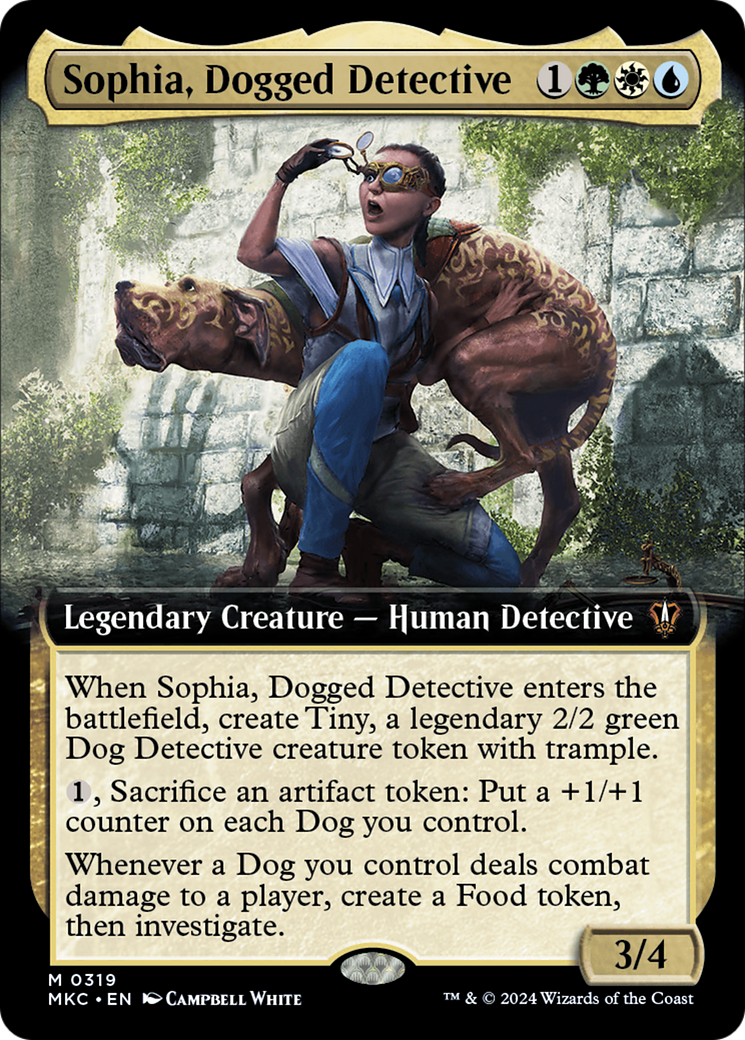 Sophia, Dogged Detective (MKC-319) - Murders at Karlov Manor Commander: (Extended Art) - Premium MTG Single from Wizards of the Coast - Just $0.27! Shop now at Game Crave Tournament Store