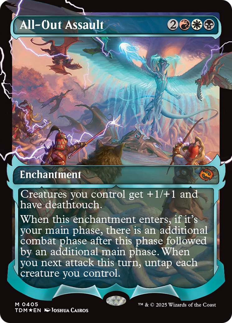 All-Out Assault (Showcase) (TDM-405) - Tarkir: Dragonstorm Foil - Premium MTG Single from Wizards of the Coast - Just $2.62! Shop now at Game Crave Tournament Store