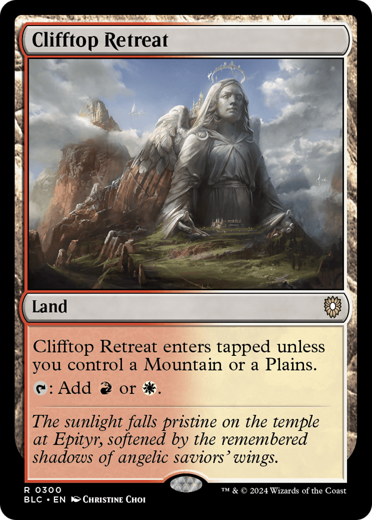 Clifftop Retreat (BLC-300) - Bloomburrow Commander - Premium MTG Single from Wizards of the Coast - Just $0.35! Shop now at Game Crave Tournament Store