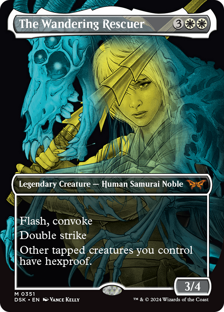 The Wandering Rescuer (DSK-351) - Duskmourn: House of Horror (Borderless) - Premium MTG Single from Wizards of the Coast - Just $1.34! Shop now at Game Crave Tournament Store