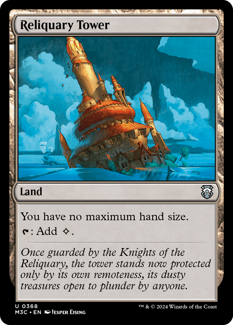 Reliquary Tower (M3C-368) - Modern Horizons 3 Commander Foil - Premium MTG Single from Wizards of the Coast - Just $1.34! Shop now at Game Crave Tournament Store