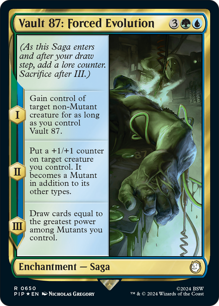 Vault 87: Forced Evolution (PIP-650) - Fallout Foil - Premium MTG Single from Wizards of the Coast - Just $1.99! Shop now at Game Crave Tournament Store