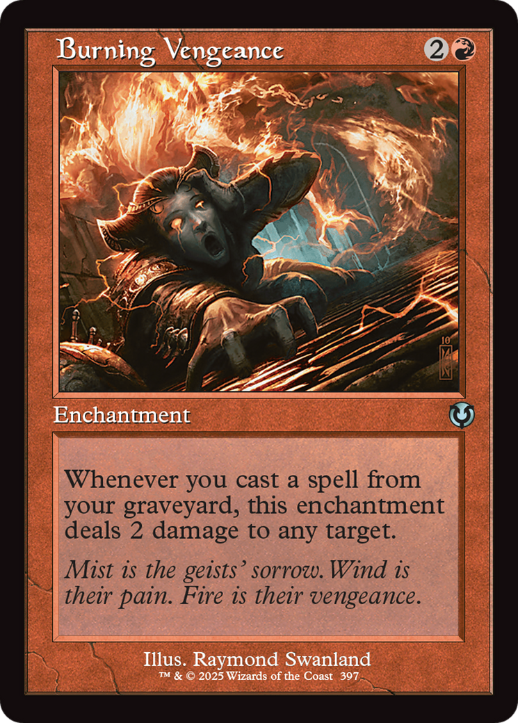 Burning Vengeance (Retro Frame) (-397) - Innistrad Remastered - Premium MTG Single from Wizards of the Coast - Just $0.26! Shop now at Game Crave Tournament Store