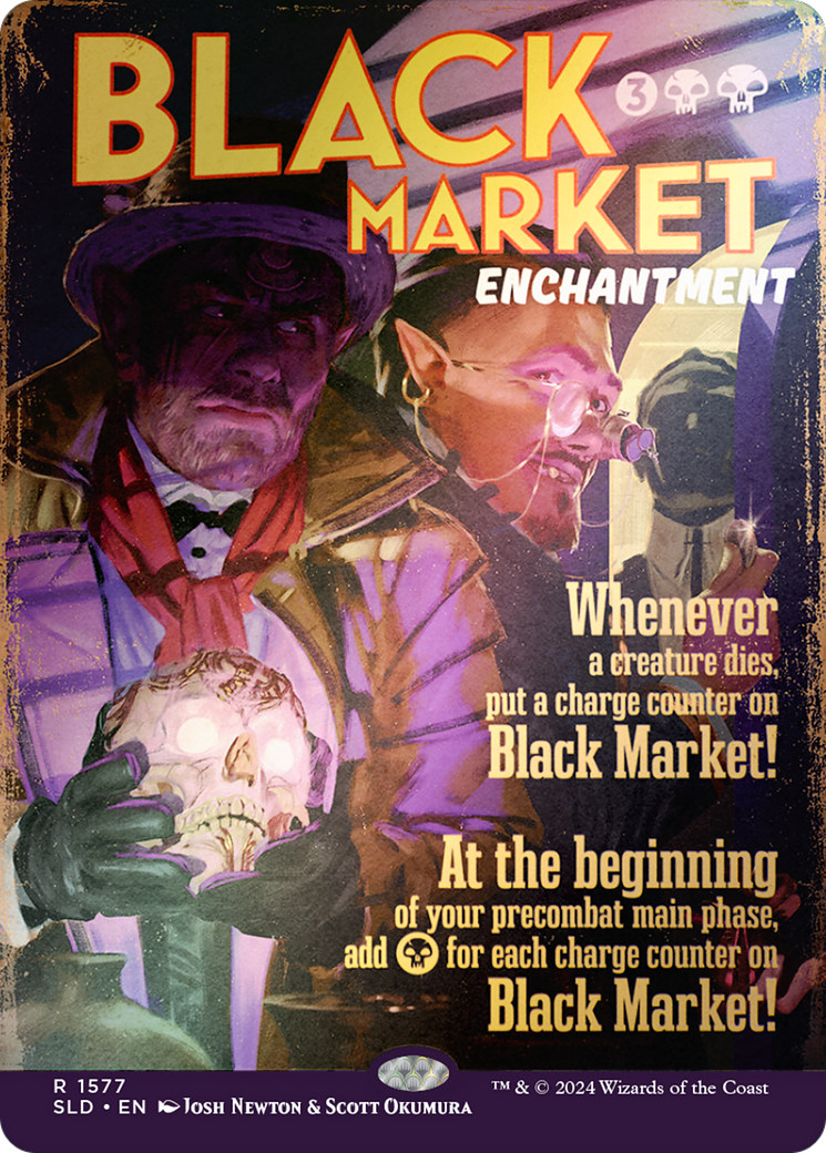 Black Market (SLD-1577★) - Secret Lair Drop (Borderless) Foil - Premium MTG Single from Wizards of the Coast - Just $10.29! Shop now at Game Crave Tournament Store