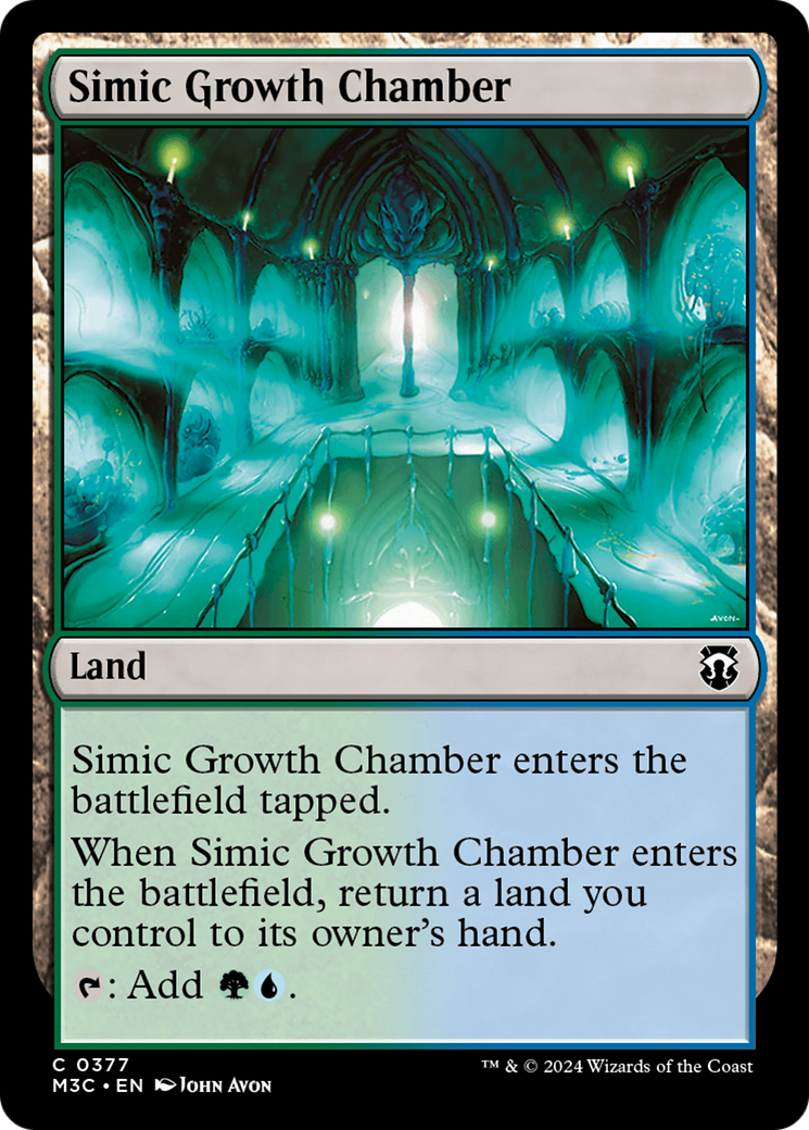 Simic Growth Chamber (M3C-377) - Modern Horizons 3 Commander Foil - Premium MTG Single from Wizards of the Coast - Just $0.25! Shop now at Game Crave Tournament Store