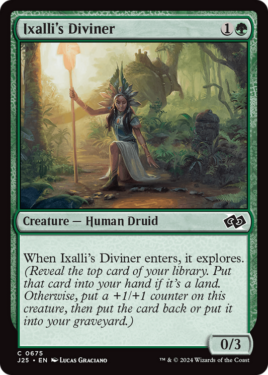 Ixalli's Diviner (J25-675) - Foundations Jumpstart - Premium MTG Single from Wizards of the Coast - Just $0.25! Shop now at Game Crave Tournament Store