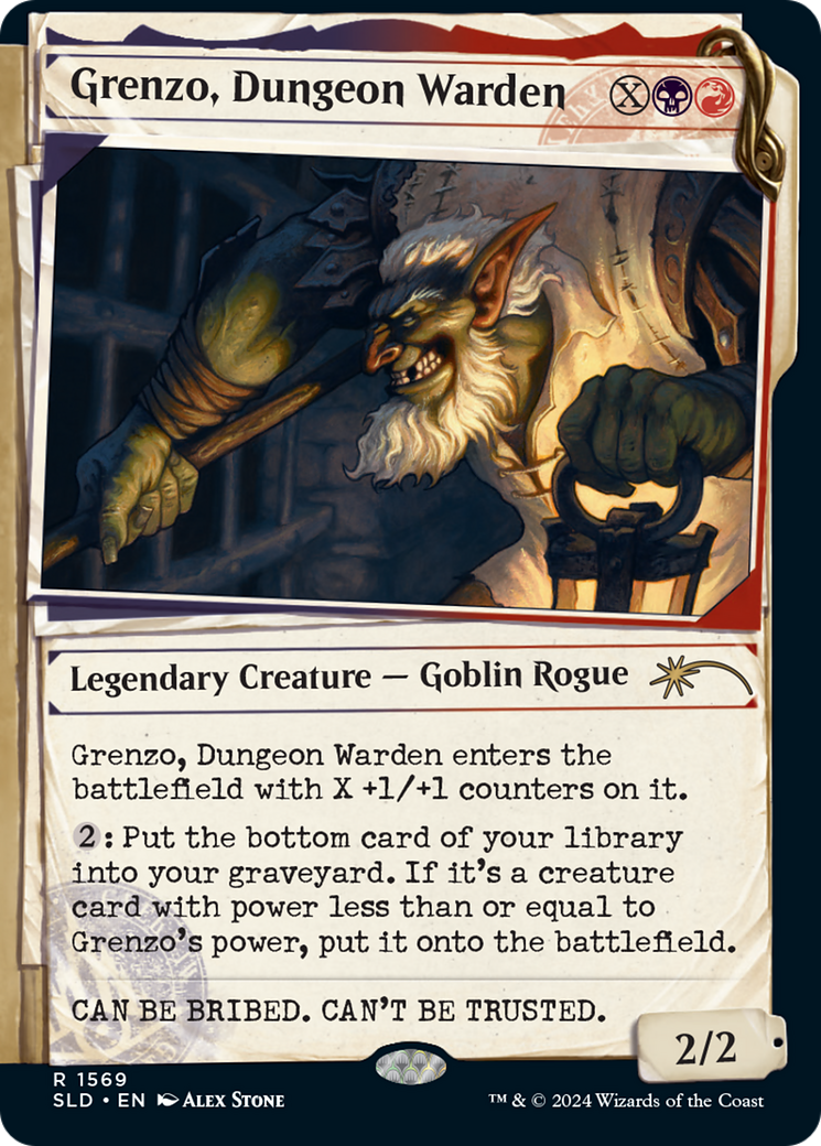 Grenzo, Dungeon Warden (SLD-1569) - Secret Lair Drop: (Showcase) - Premium MTG Single from Wizards of the Coast - Just $2.66! Shop now at Game Crave Tournament Store