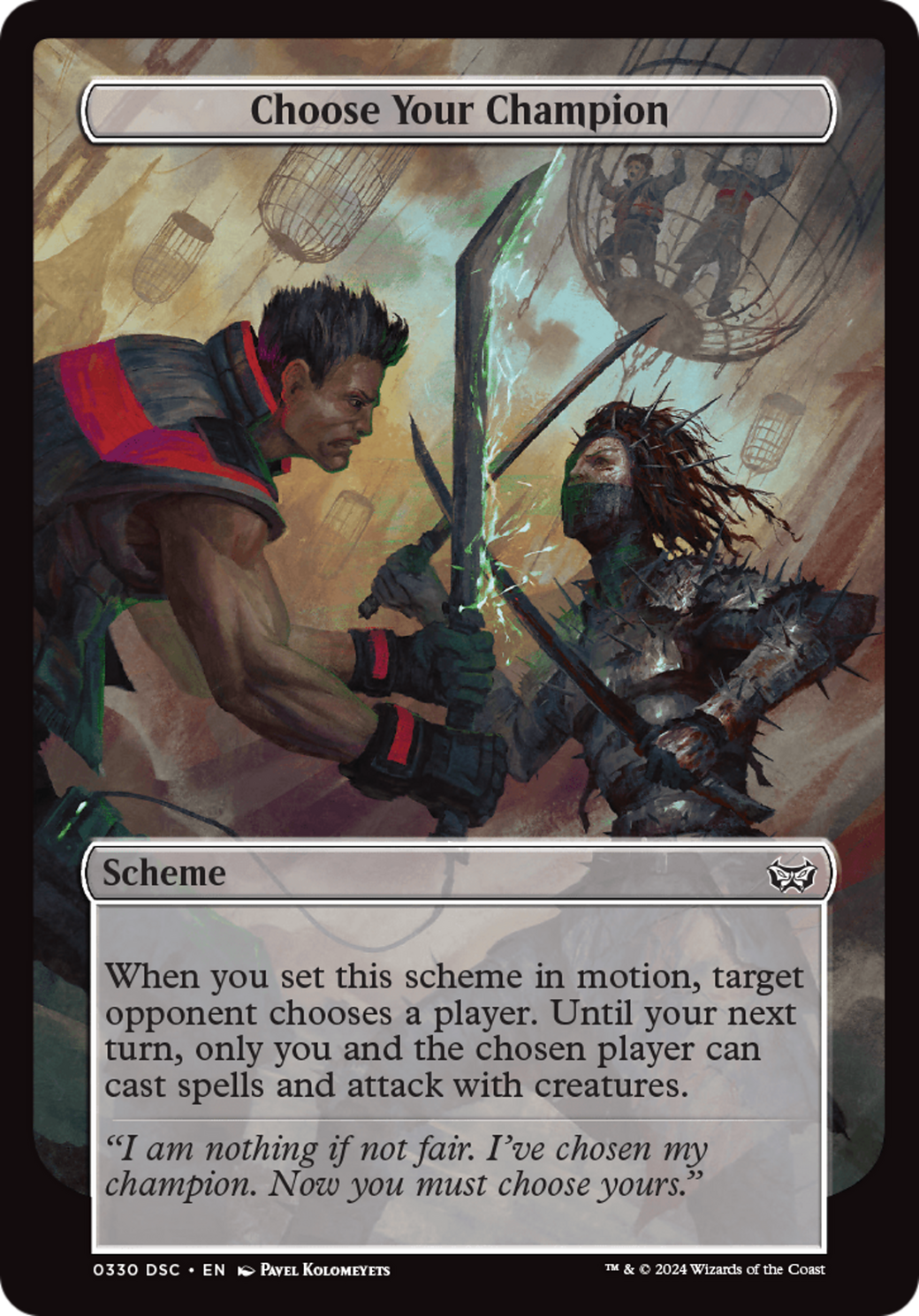 Choose Your Champion (DSC-330) - Duskmourn: House of Horror Commander - Premium MTG Single from Wizards of the Coast - Just $0.25! Shop now at Game Crave Tournament Store