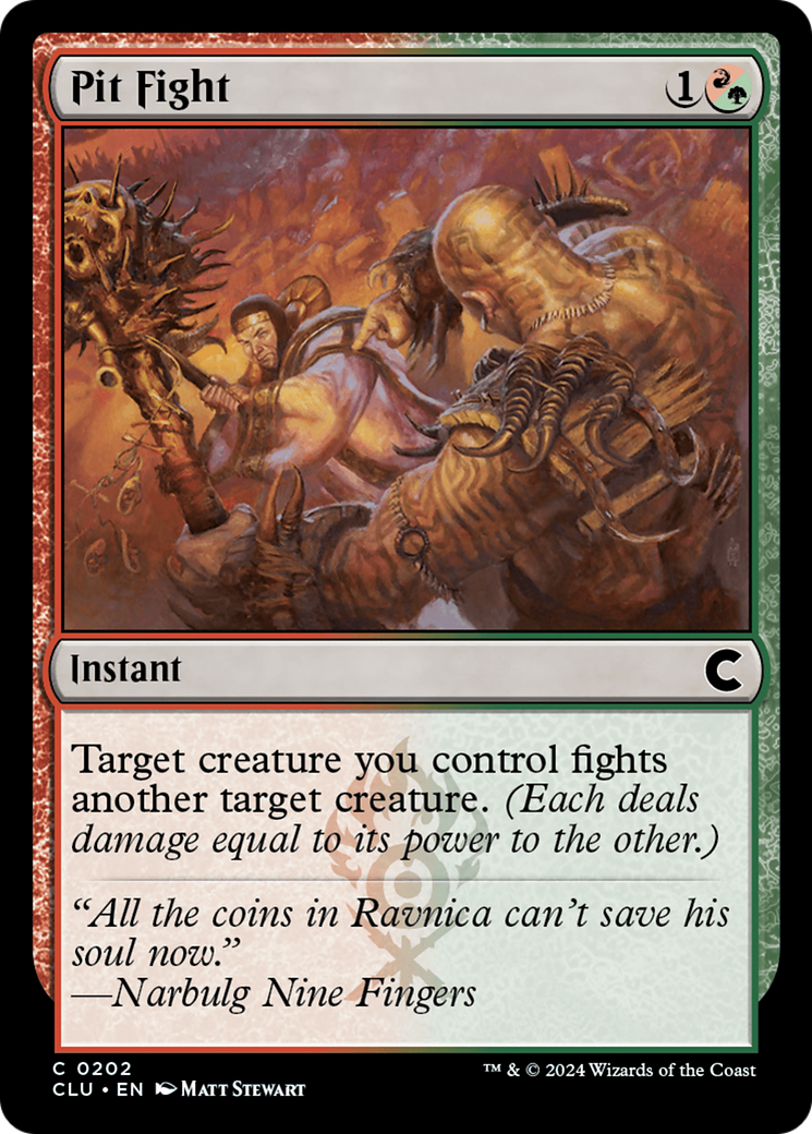 Pit Fight (CLU-202) - Ravnica: Clue Edition - Premium MTG Single from Wizards of the Coast - Just $0.26! Shop now at Game Crave Tournament Store