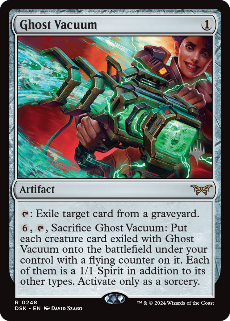 Ghost Vacuum (PDSK-248P) - Duskmourn: House of Horror Promos Foil - Premium MTG Single from Wizards of the Coast - Just $3.58! Shop now at Game Crave Tournament Store