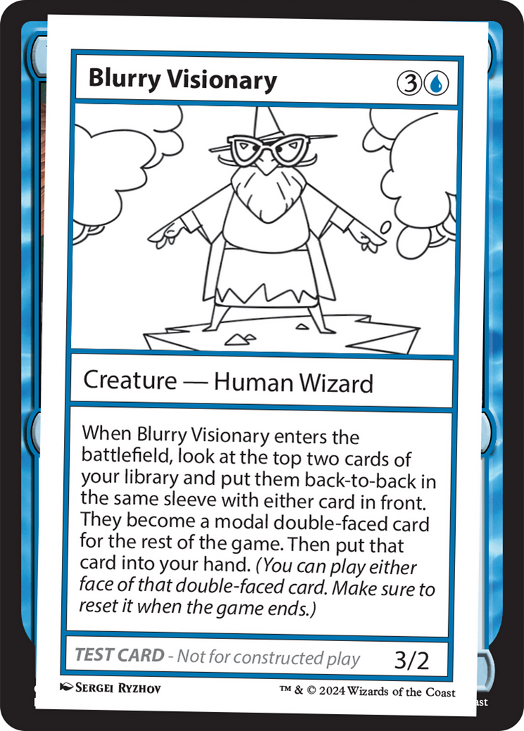 Blurry Visionary (MB2-290) - Mystery Booster 2 - Premium MTG Single from Wizards of the Coast - Just $0.25! Shop now at Game Crave Tournament Store