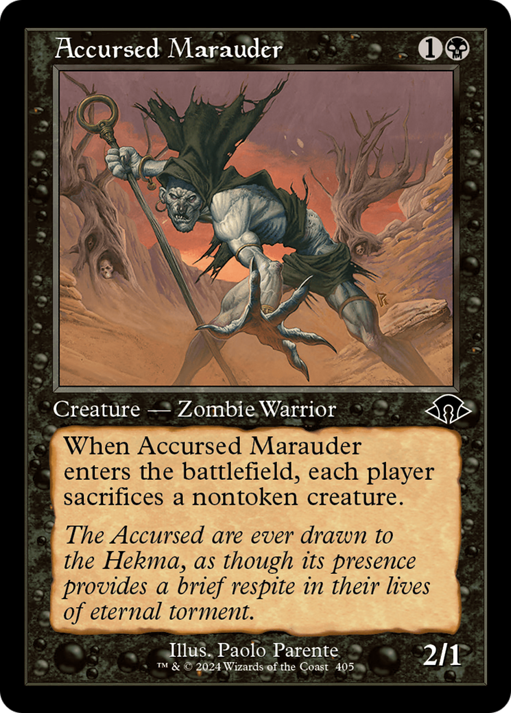 Accursed Marauder (MH3-405) - Modern Horizons 3 Foil - Premium MTG Single from Wizards of the Coast - Just $0.50! Shop now at Game Crave Tournament Store