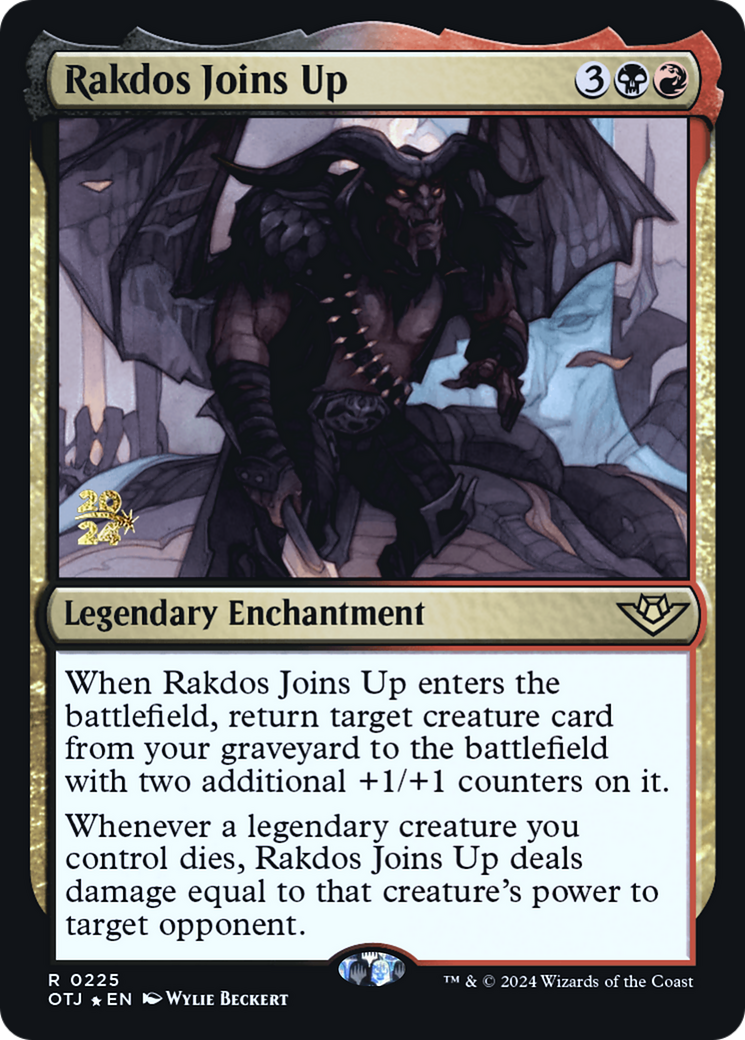 Rakdos Joins Up (POTJ-225S) - Outlaws of Thunder Junction Promos Foil - Premium MTG Single from Wizards of the Coast - Just $1.18! Shop now at Game Crave Tournament Store
