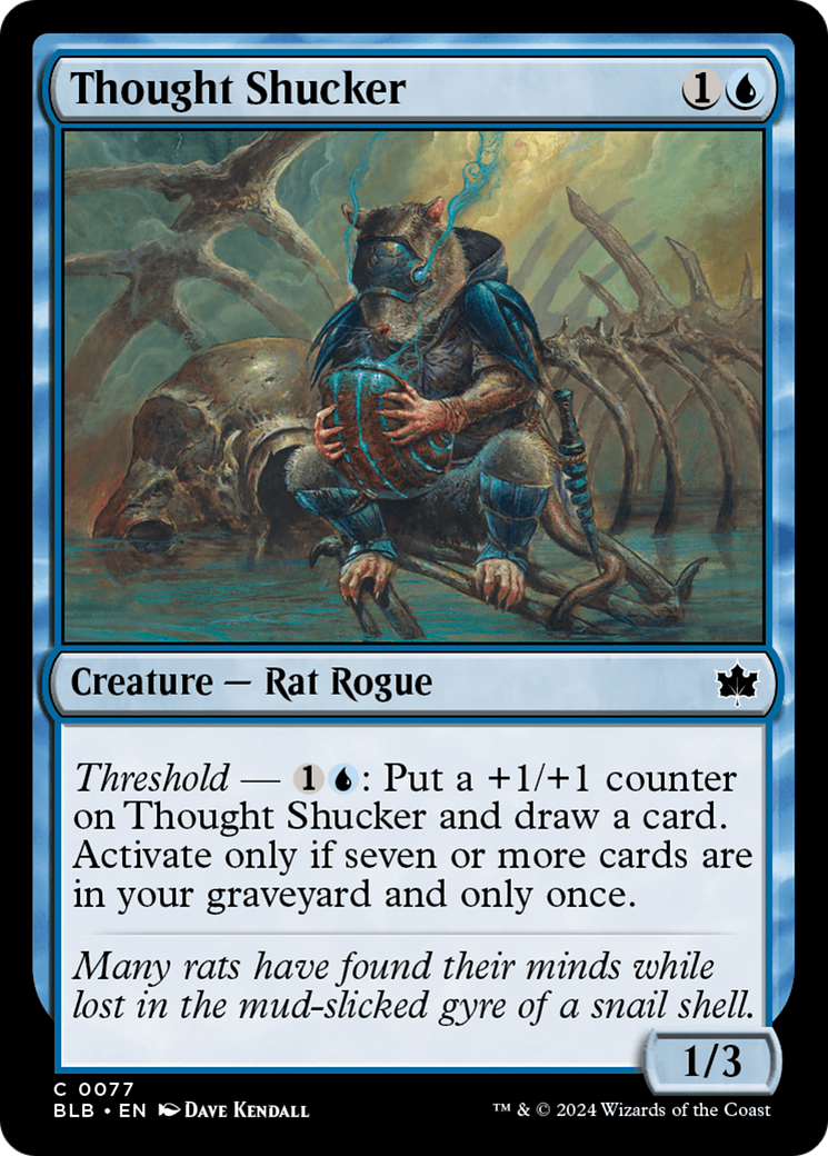 Thought Shucker (BLB-077) - Bloomburrow - Premium MTG Single from Wizards of the Coast - Just $0.25! Shop now at Game Crave Tournament Store