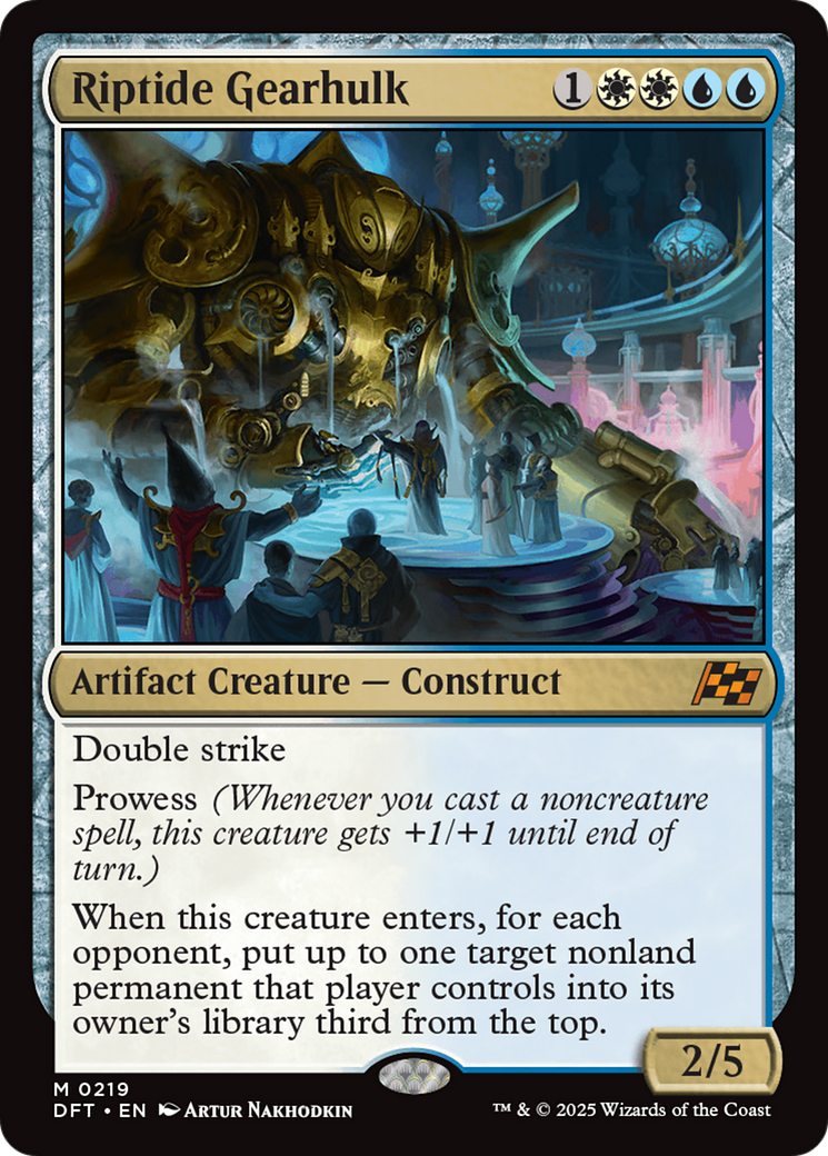 Riptide Gearhulk (DFT-219) - Aetherdrift - Premium MTG Single from Wizards of the Coast - Just $0.89! Shop now at Game Crave Tournament Store