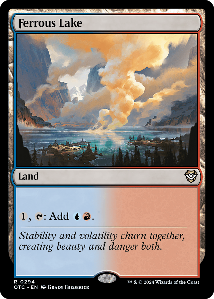 Ferrous Lake (OTC-294) - Outlaws of Thunder Junction Commander - Premium MTG Single from Wizards of the Coast - Just $0.25! Shop now at Game Crave Tournament Store