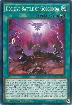 Decisive Battle of Golgonda (DABL-EN054) - Darkwing Blast 1st Edition - Premium Yugioh Single from Konami - Just $0.25! Shop now at Game Crave Tournament Store