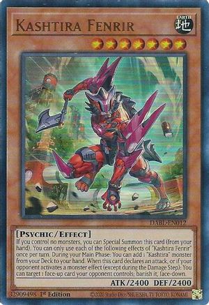 Kashtira Fenrir (DABL-EN012) - Darkwing Blast 1st Edition - Premium Yugioh Single from Konami - Just $11.78! Shop now at Game Crave Tournament Store