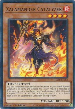 Zalamander Catalyzer (DABL-EN082) - Darkwing Blast 1st Edition - Premium Yugioh Single from Konami - Just $0.25! Shop now at Game Crave Tournament Store