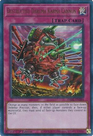 Destructive Daruma Karma Cannon (DABL-EN084) - Darkwing Blast 1st Edition - Premium Yugioh Single from Konami - Just $2.09! Shop now at Game Crave Tournament Store