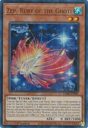 Zep, Ruby of the Ghoti (DABL-EN085) - Darkwing Blast 1st Edition - Premium Yugioh Single from Konami - Just $2.23! Shop now at Game Crave Tournament Store