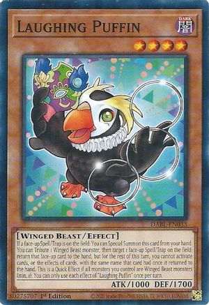 Laughing Puffin (DABL-EN033) - Darkwing Blast 1st Edition - Premium Yugioh Single from Konami - Just $0.25! Shop now at Game Crave Tournament Store