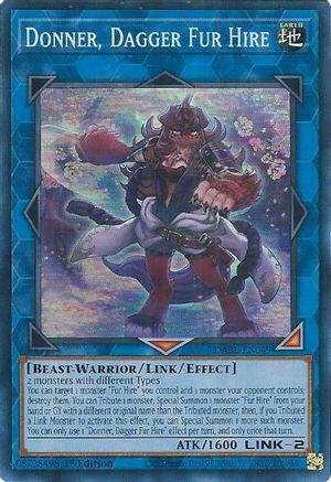Donner, Dagger Fur Hire (DABL-EN049) - Darkwing Blast 1st Edition - Premium Yugioh Single from Konami - Just $0.26! Shop now at Game Crave Tournament Store