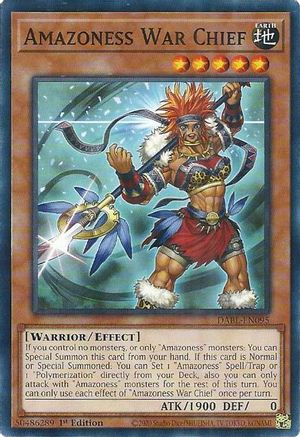 Amazoness War Chief (DABL-EN095) - Darkwing Blast 1st Edition - Premium Yugioh Single from Konami - Just $0.25! Shop now at Game Crave Tournament Store