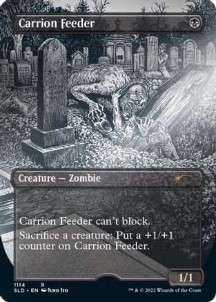 Carrion Feeder (Borderless) (Foil Etched) (SLD-1114) - Secret Lair Drop Series Foil - Premium MTG Single from Wizards of the Coast - Just $6.49! Shop now at Game Crave Tournament Store