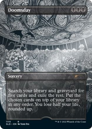 Doomsday (Borderless) (Foil Etched) (SLD-1115) - Secret Lair Drop Series Foil - Premium MTG Single from Wizards of the Coast - Just $4.71! Shop now at Game Crave Tournament Store