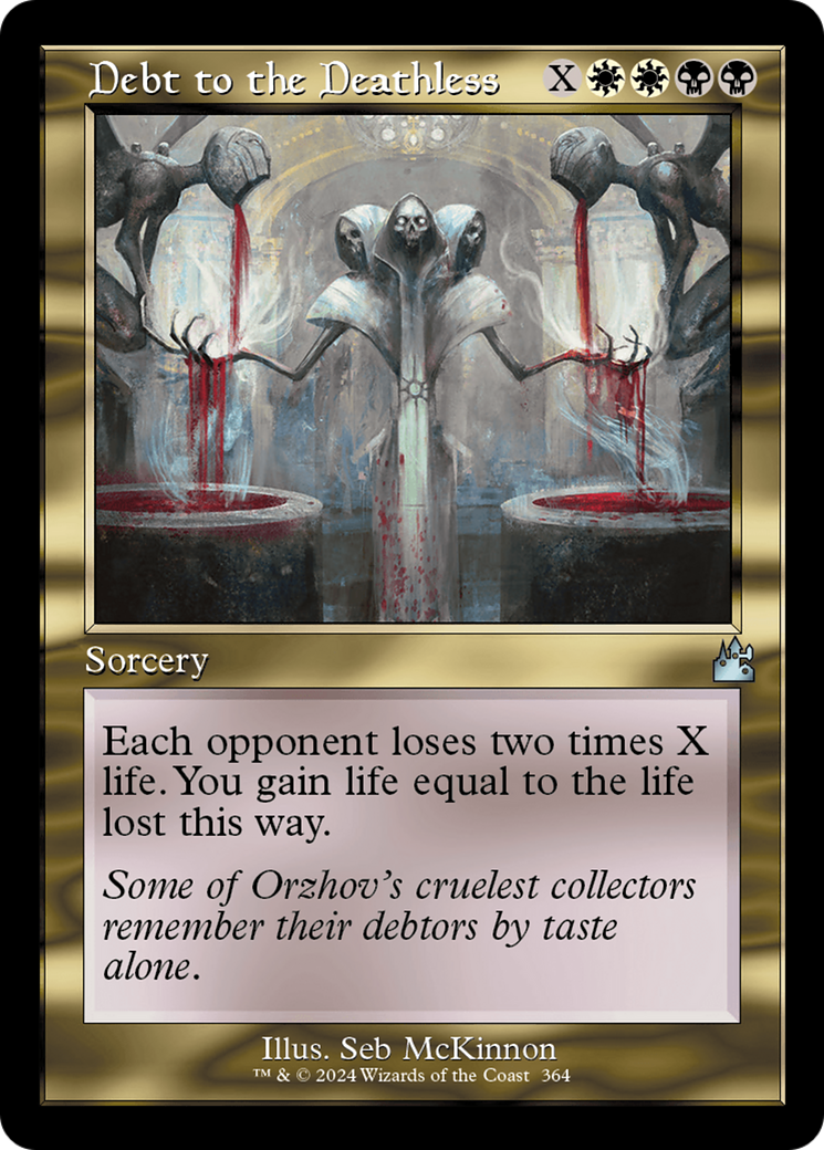 Debt to the Deathless (RVR-364) - Ravnica Remastered - Premium MTG Single from Wizards of the Coast - Just $0.31! Shop now at Game Crave Tournament Store