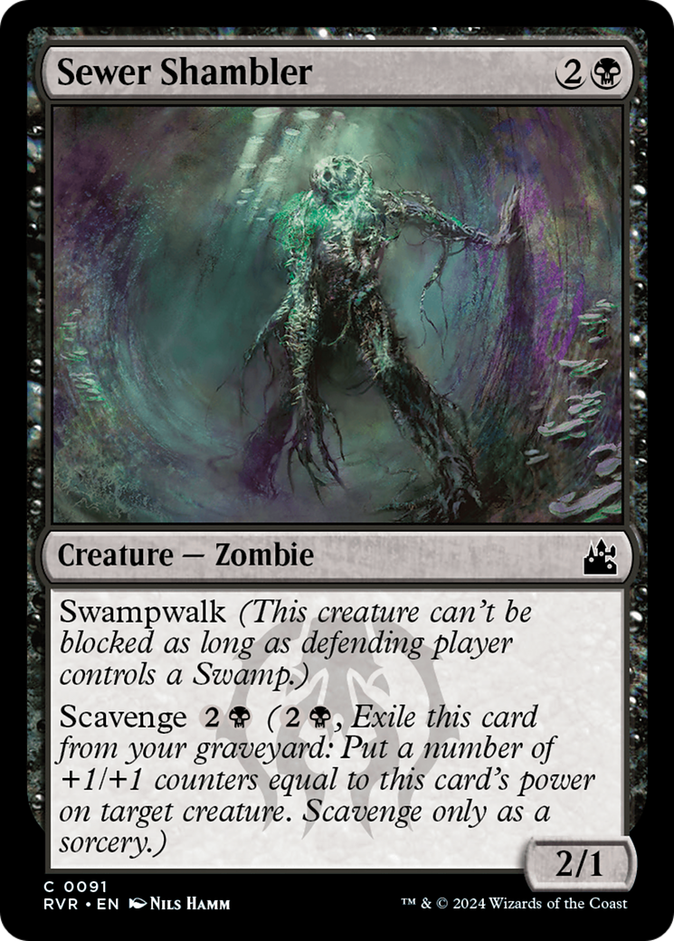 Sewer Shambler (RVR-091) - Ravnica Remastered - Premium MTG Single from Wizards of the Coast - Just $0.25! Shop now at Game Crave Tournament Store