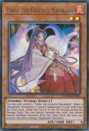 Dakki, the Graceful Mayakashi (MAMA-EN016) - Magnificent Mavens 1st Edition - Premium Yugioh Single from Konami - Just $0.25! Shop now at Game Crave Tournament Store