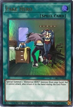 Fake Hero (LART-EN052) - The Lost Art Promotion Limited - Premium Yugioh Single from Konami - Just $0.77! Shop now at Game Crave Tournament Store