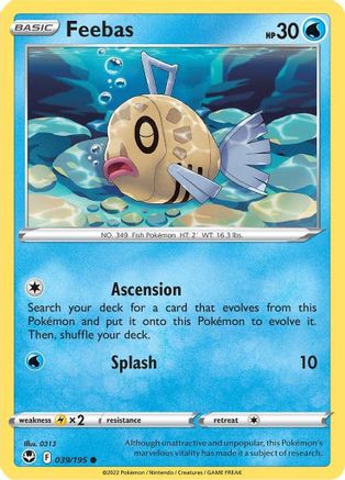 Feebas 39/195 - Silver Tempest Reverse Holofoil
