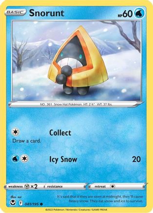 Snorunt 41/195 - Silver Tempest Reverse Holofoil