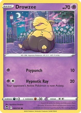 Drowzee 60/195 - Silver Tempest Reverse Holofoil