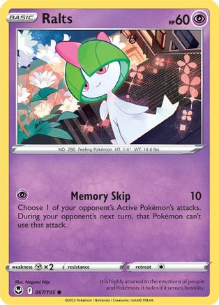 Ralts 67/195 - Silver Tempest Reverse Holofoil