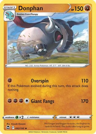 Donphan 92/195 - Silver Tempest